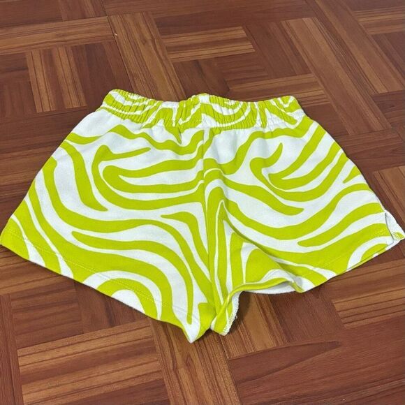 Zara Girls Neon Zebra Terry Cloth Sweat Shorts 10 - Picture 3 of 4